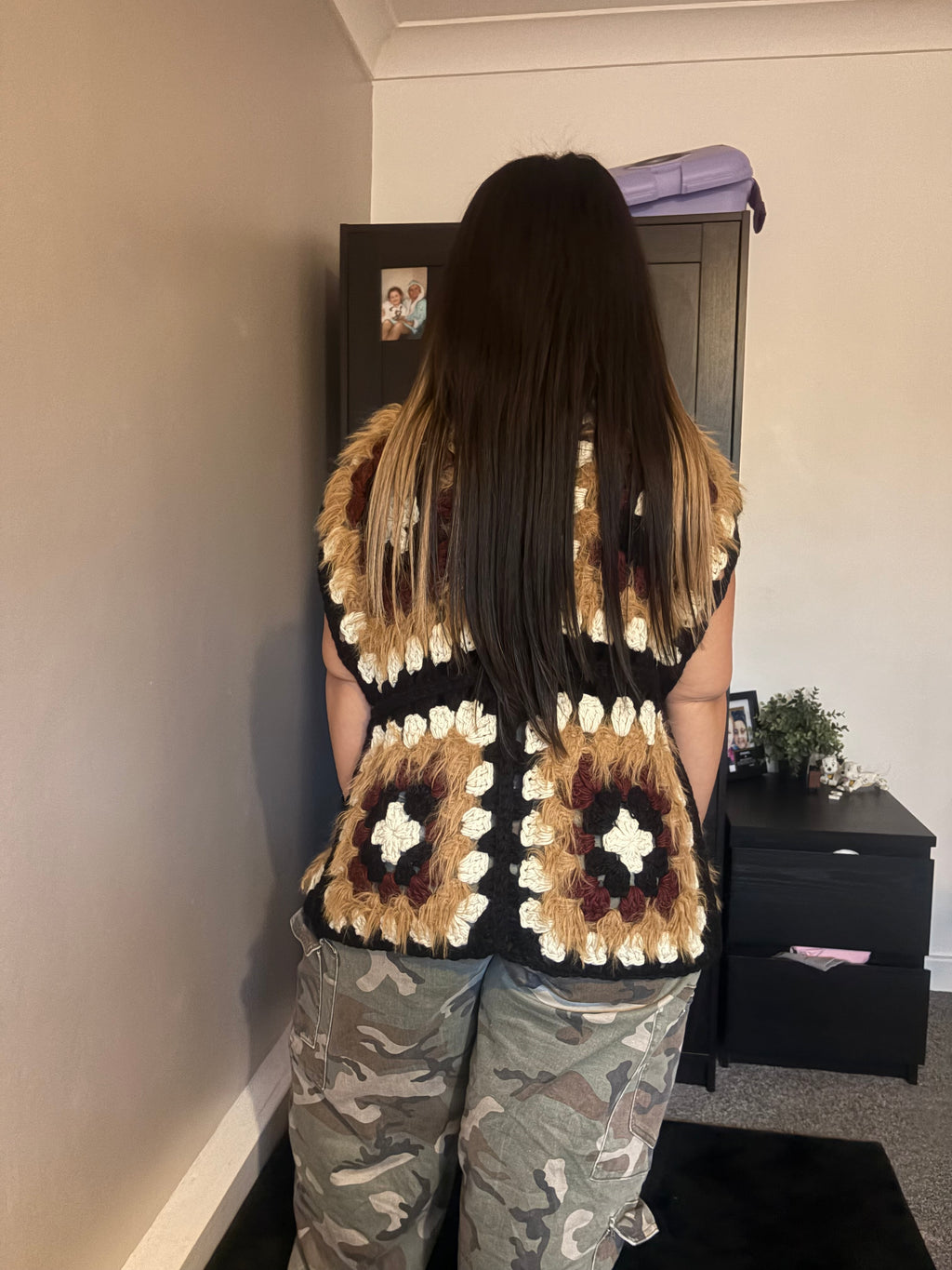 Kitty hand knitted gilet