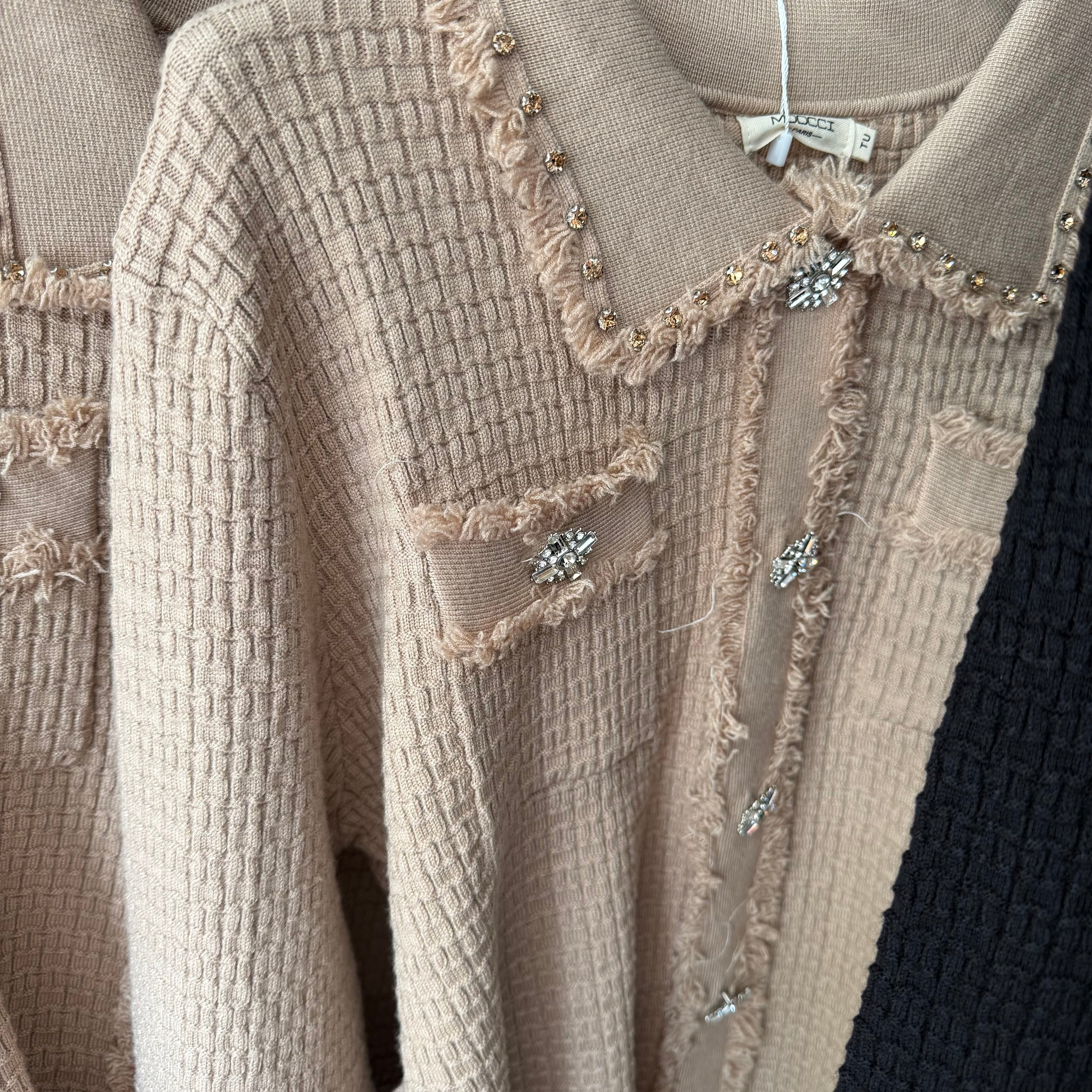 Julie tweed knit top