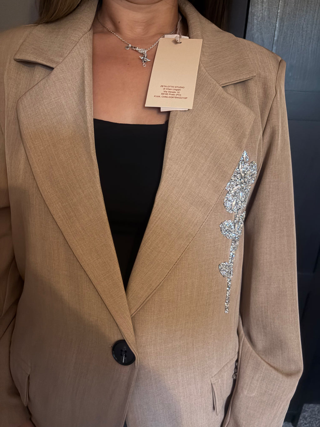 Zeto diamanté blazer