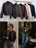 Marnie military pleather jacket