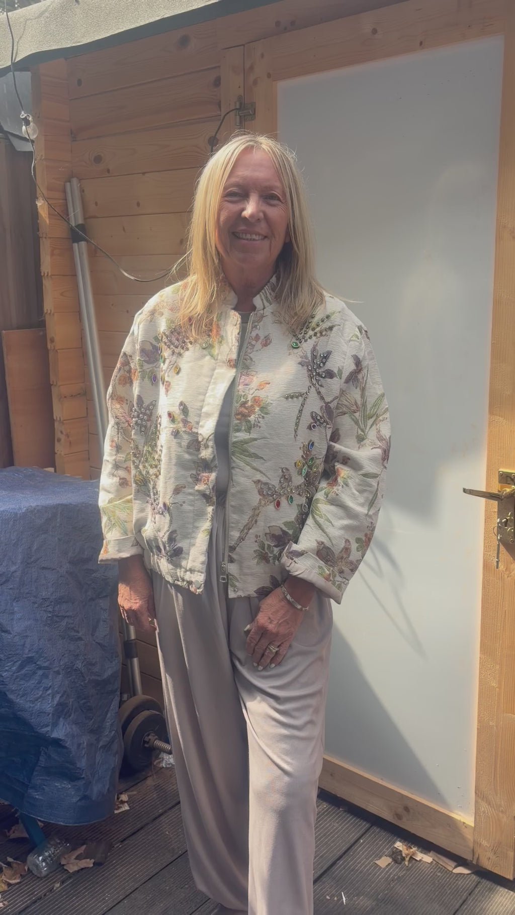 Annie appliqué jacket