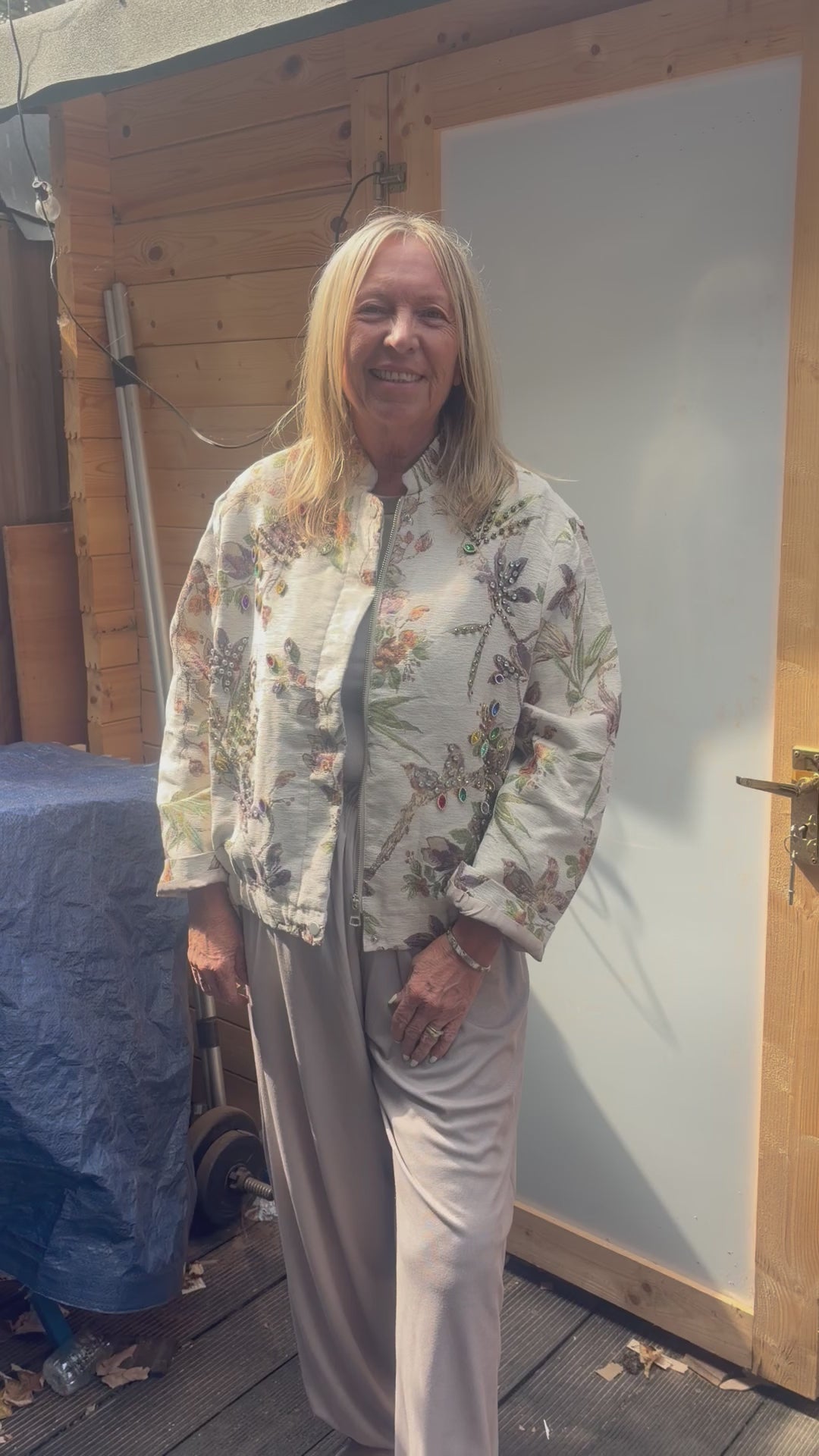 Annie appliqué jacket